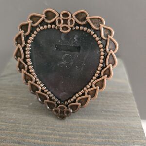 Heart-Shaped Bronze Mini Frame